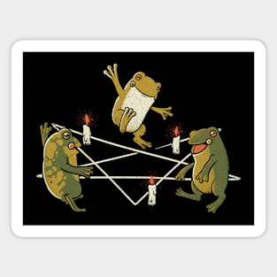 Dancing Frog Pentagram Witchcraft by Tobe Fonseca Magnet